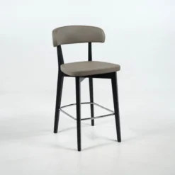 Siren Tabouret snack en bois massif avec assise et dossier rembourrés> Tabouret Snack (assise +/- 65 Cm)|Tabouret De Bar (assise +/- 80 Cm)
