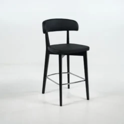 Siren Tabouret snack en bois massif avec assise et dossier rembourrés> Tabouret Snack (assise +/- 65 Cm)|Tabouret De Bar (assise +/- 80 Cm)