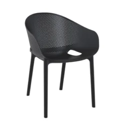 Sky Pro Fauteuil de jardin moderne empilable coque microperforée en polypropylène><noscript><img width=