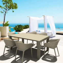 Sky Pro Fauteuil de jardin moderne empilable coque microperforée en polypropylène><noscript><img width=