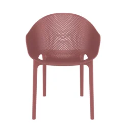 Sky Pro Fauteuil moderne empilable avec coque microperforée en polypropylène> Chaise De Cuisine|Chaise De Salle à Manger
