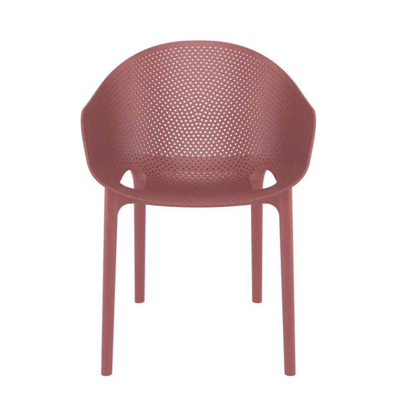 Sky Pro Fauteuil moderne empilable avec coque microperforée en polypropylène> Chaise De Cuisine|Chaise De Salle à Manger