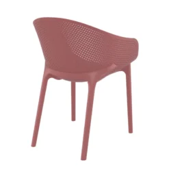 Sky Pro Fauteuil moderne empilable avec coque microperforée en polypropylène><noscript><img width=
