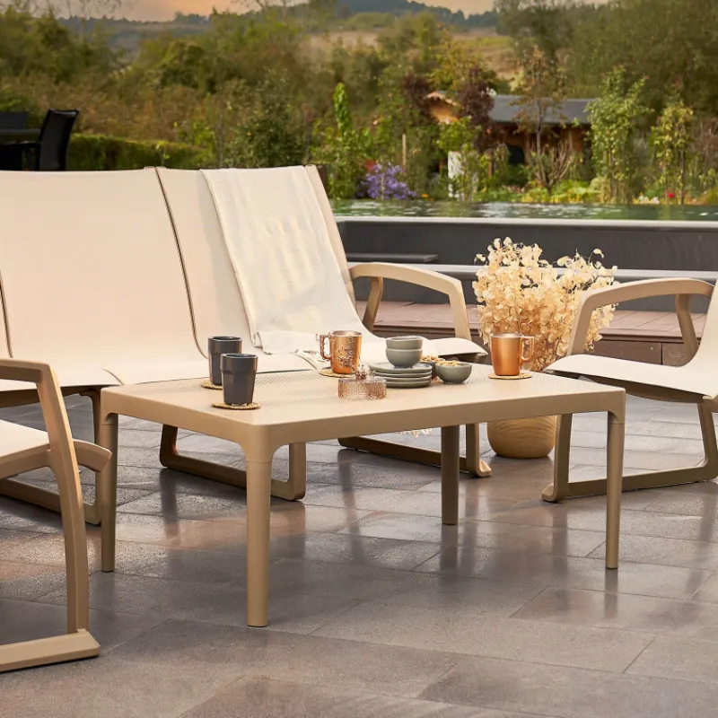 Sky Table basse de jardin rectangulaire en résine> Table De Jardin
