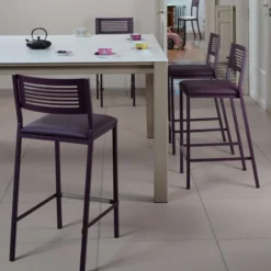 Carrier Slide ® Tabouret moderne snack en synthétique et métal><noscript><img width=