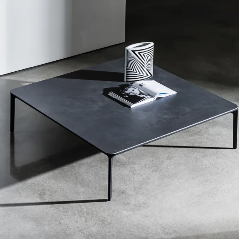 Sovet Italia Slim Table basse carrée en céramique> Table De Salon