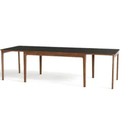 Skovby SM26/27 Table danoise extensible en bois massif et en stratifié noir><noscript><img width=