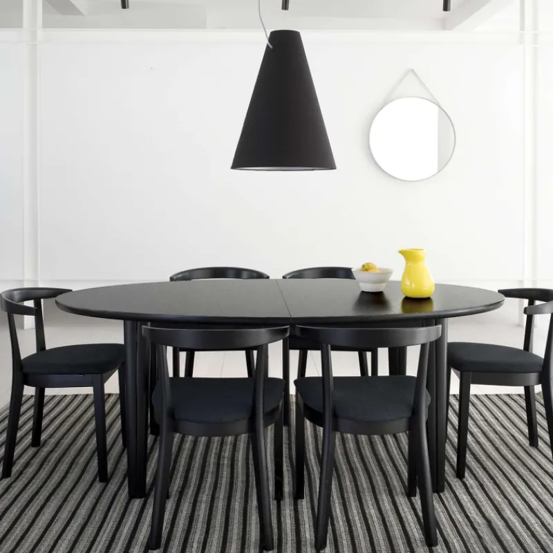 Skovby SM78 Table de salle à manger ovale scandinave en bois avec allonges> Table De Salle à Manger