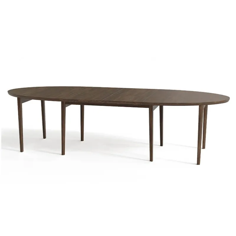 Skovby SM78 Table de salle à manger ovale scandinave en bois avec allonges> Table De Salle à Manger