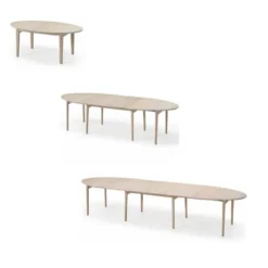 Skovby SM78 Table de salle à manger ovale scandinave en bois avec allonges><noscript><img width=