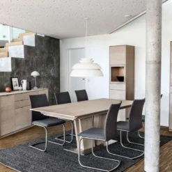 Skovby SM39 Table en bois moderne extensible avec pied central><noscript><img width=
