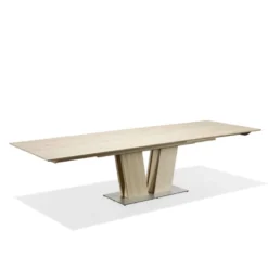 Skovby SM39 Table en bois moderne extensible avec pied central><noscript><img width=