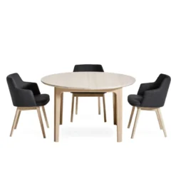 Skovby SM112 Table ronde en bois style scandinave extensible><noscript><img width=