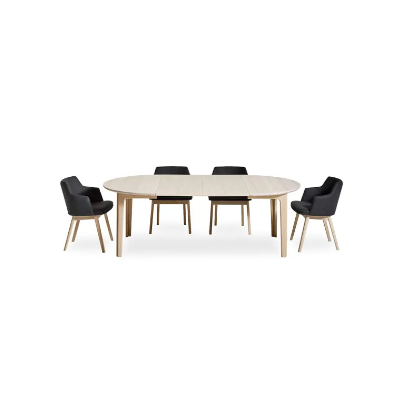 Skovby SM112 Table ronde en bois style scandinave extensible> Table De Salle à Manger