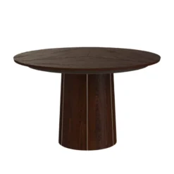 Skovby SM33 Table ronde extensible en bois avec pied central> Table De Salle à Manger