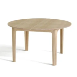 Skovby SM112 Table ronde extensible en bois massif conçue au Danemark><noscript><img width=