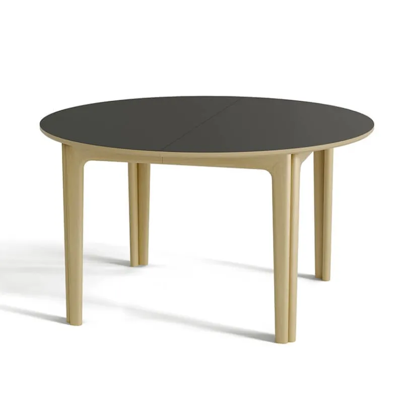 Skovby SM112 Table ronde extensible en stratifié et pieds bois conçue au Danemark> Table De Salle à Manger