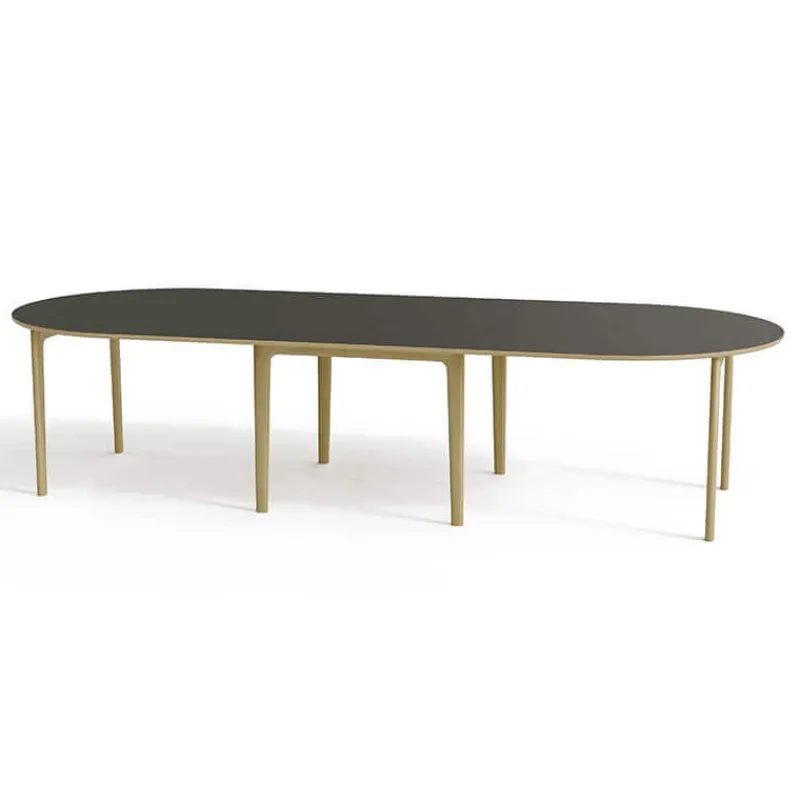 Skovby SM112 Table ronde extensible en stratifié et pieds bois conçue au Danemark> Table De Salle à Manger