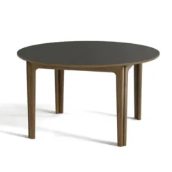 Skovby SM112 Table ronde extensible en stratifié et pieds bois conçue au Danemark><noscript><img width=