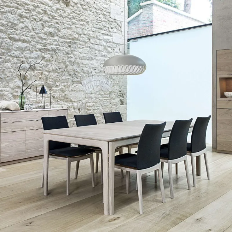 Skovby SM26/27 Table scandinave extensible en bois massif de fabrication danoise> Table De Salle à Manger