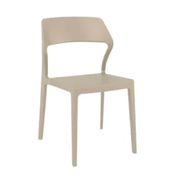Snow Chaise d'extérieur empilable design en polypropylène><noscript><img width=