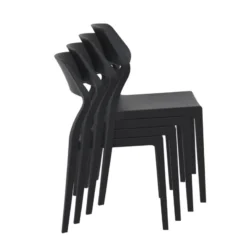 Snow Chaise d'extérieur empilable design en polypropylène><noscript><img width=