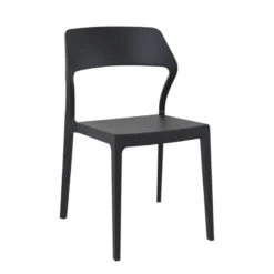Snow Chaise d'extérieur empilable design en polypropylène><noscript><img width=