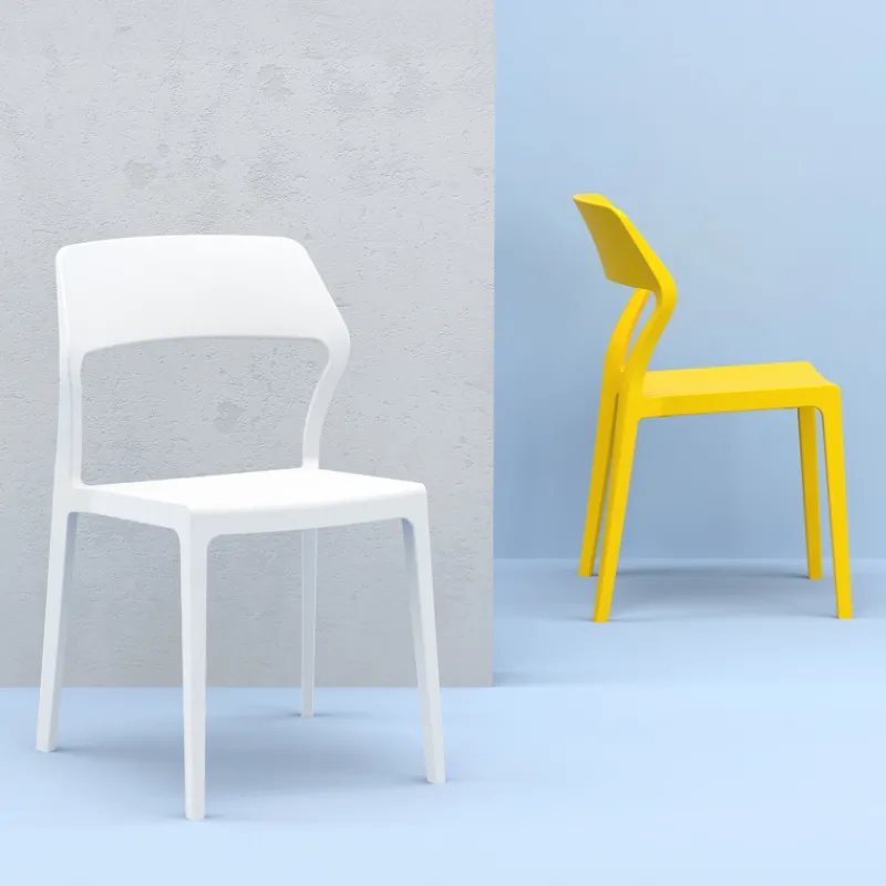 Snow Chaise empilable design en polypropylène> Chaise De Cuisine|Chaise De Salle à Manger