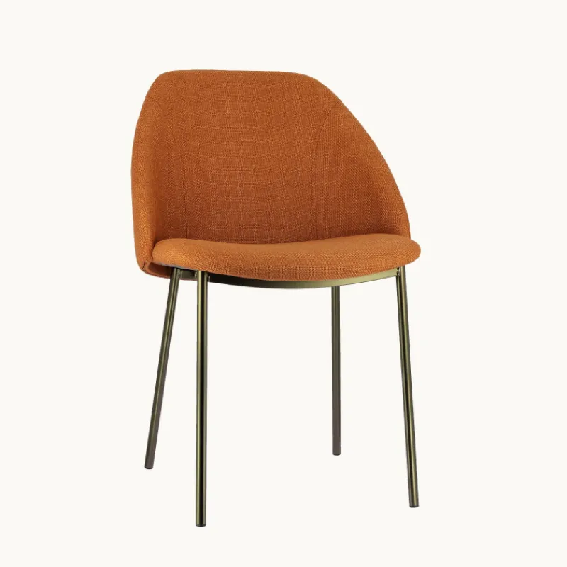 Perfecta Soda Chaise cosy en tissu avec pieds en métal> Chaise De Salle à Manger|Chaise Salon