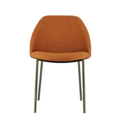 Perfecta Soda Chaise cosy en tissu avec pieds en métal><noscript><img width=