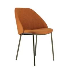 Perfecta Soda Chaise cosy en tissu avec pieds en métal><noscript><img width=