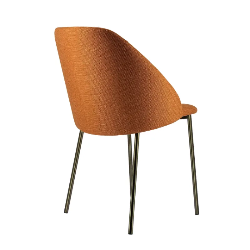 Perfecta Soda Chaise cosy en tissu avec pieds en métal> Chaise De Salle à Manger|Chaise Salon