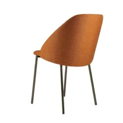 Perfecta Soda Chaise cosy en tissu avec pieds en métal><noscript><img width=