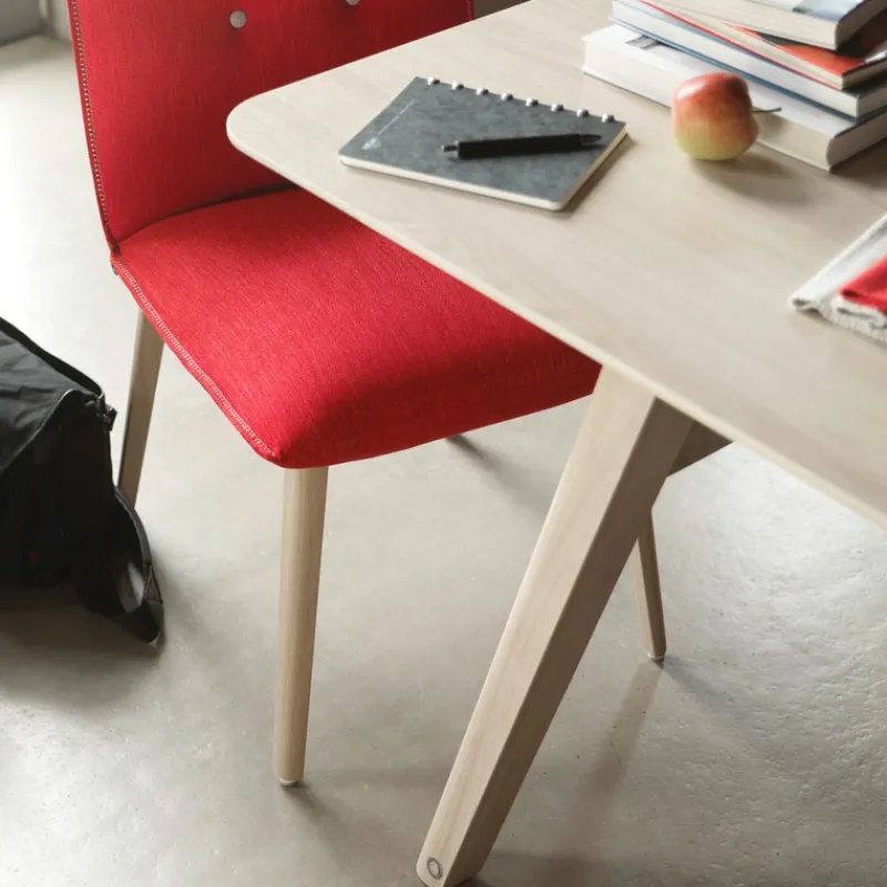 Mobitec Soda ® Chaise cocooning en tissu avec boutons décoratifs> Chaise De Salle à Manger|Chaise Salon