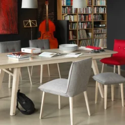 Mobitec Soda ® Chaise cocooning en tissu avec boutons décoratifs><noscript><img width=