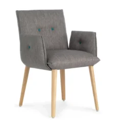 Mobitec Soda ® Fauteuil cocooning en tissu avec boutons décoratifs> Chaise De Salle à Manger|Chaise Salon
