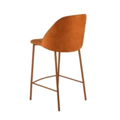 Perfecta Soda Tabouret snack cosy en tissu avec pieds en métal><noscript><img width=