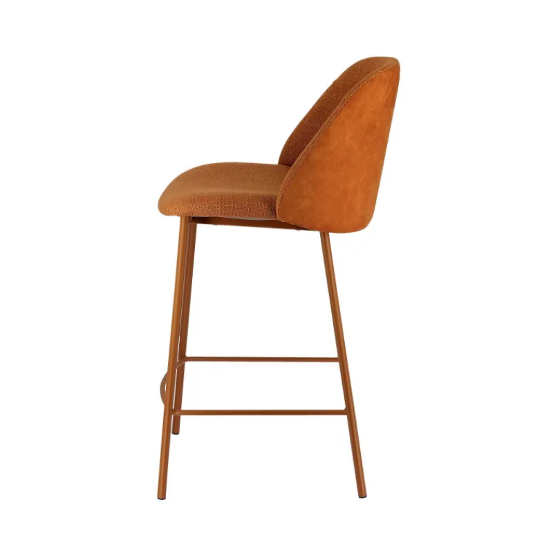 Perfecta Soda Tabouret snack cosy en tissu avec pieds en métal> Tabouret Snack (assise +/- 65 Cm)|Tabouret De Bar (assise +/- 80 Cm)