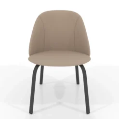 Perfecta Sofia Chaise basse cosy en simili avec pieds en métal><noscript><img width=
