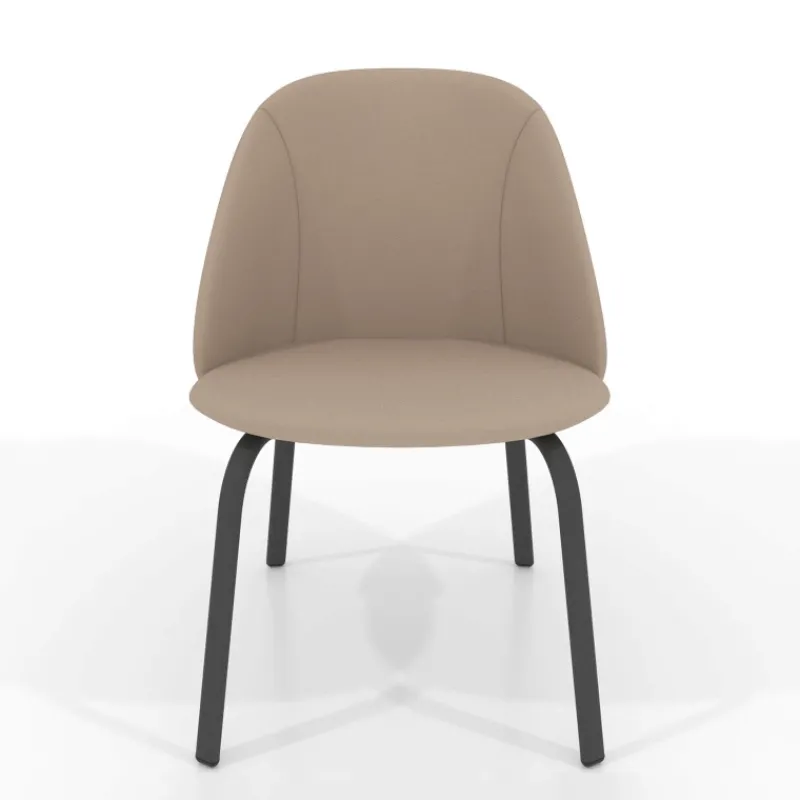 Perfecta Sofia Chaise basse cosy en simili avec pieds en métal> Chaise De Cuisine|Chaise De Salle à Manger