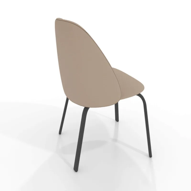 Perfecta Sofia Chaise basse cosy en simili avec pieds en métal> Chaise De Cuisine|Chaise De Salle à Manger