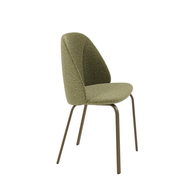 Perfecta Sofia Chaise tissu confortable avec pieds en métal> Chaise De Salle à Manger|Chaise Salon