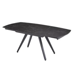 SofiaTable moderne extensible en céramique avec pieds en métal><noscript><img width=