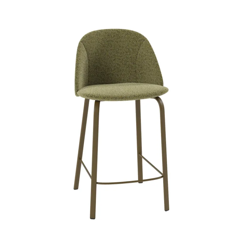 Perfecta Sofia Tabouret snack confortable en tissu avec pieds en métal> Tabouret Snack (assise +/- 65 Cm)|Tabouret De Bar (assise +/- 80 Cm)