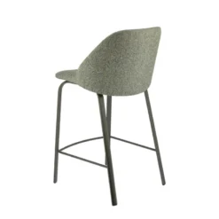 Perfecta Sofia Tabouret snack confortable en tissu avec pieds en métal><noscript><img width=