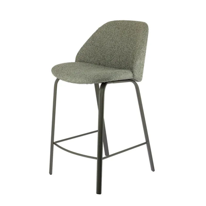 Perfecta Sofia Tabouret snack confortable en tissu avec pieds en métal> Tabouret Snack (assise +/- 65 Cm)|Tabouret De Bar (assise +/- 80 Cm)