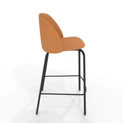 Perfecta Sofia Tabouret snack cosy en simili avec pieds en métal><noscript><img width=