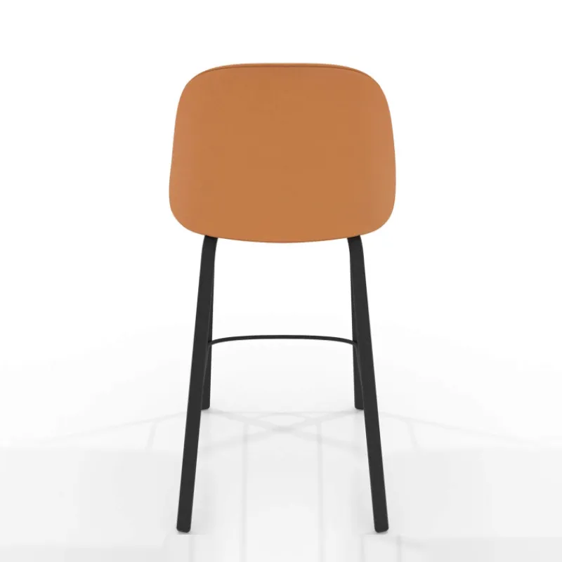 Perfecta Sofia Tabouret snack cosy en simili avec pieds en métal> Tabouret Snack (assise +/- 65 Cm)|Tabouret De Bar (assise +/- 80 Cm)