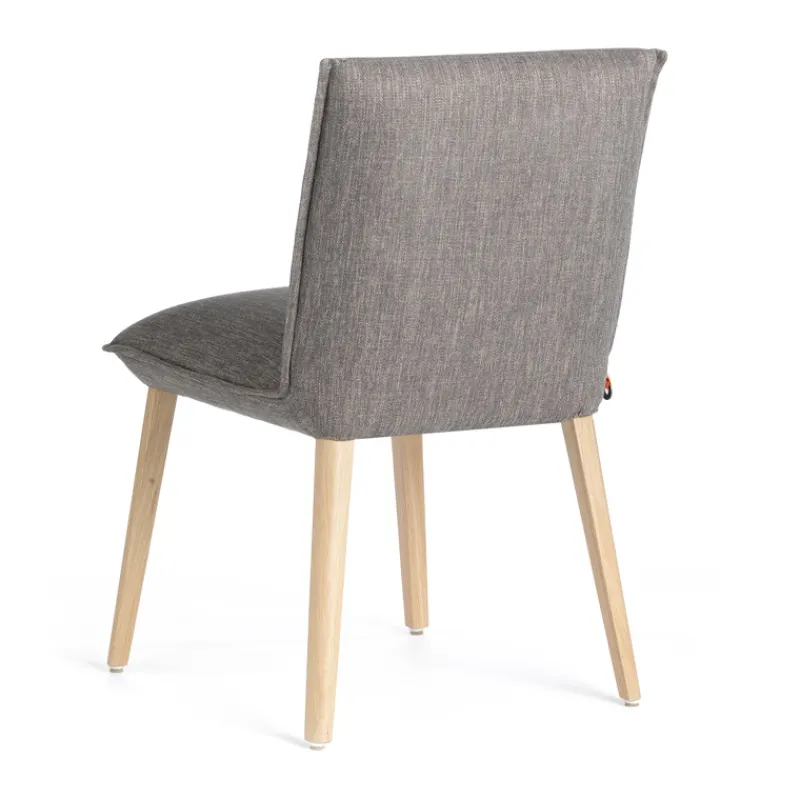 Mobitec Soft ® Chaise en tissu et bois cocooning> Chaise De Salle à Manger|Chaise Salon