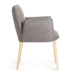 Mobitec Soft ® Fauteuil cocooning en tissu avec pieds en bois massif><noscript><img width=